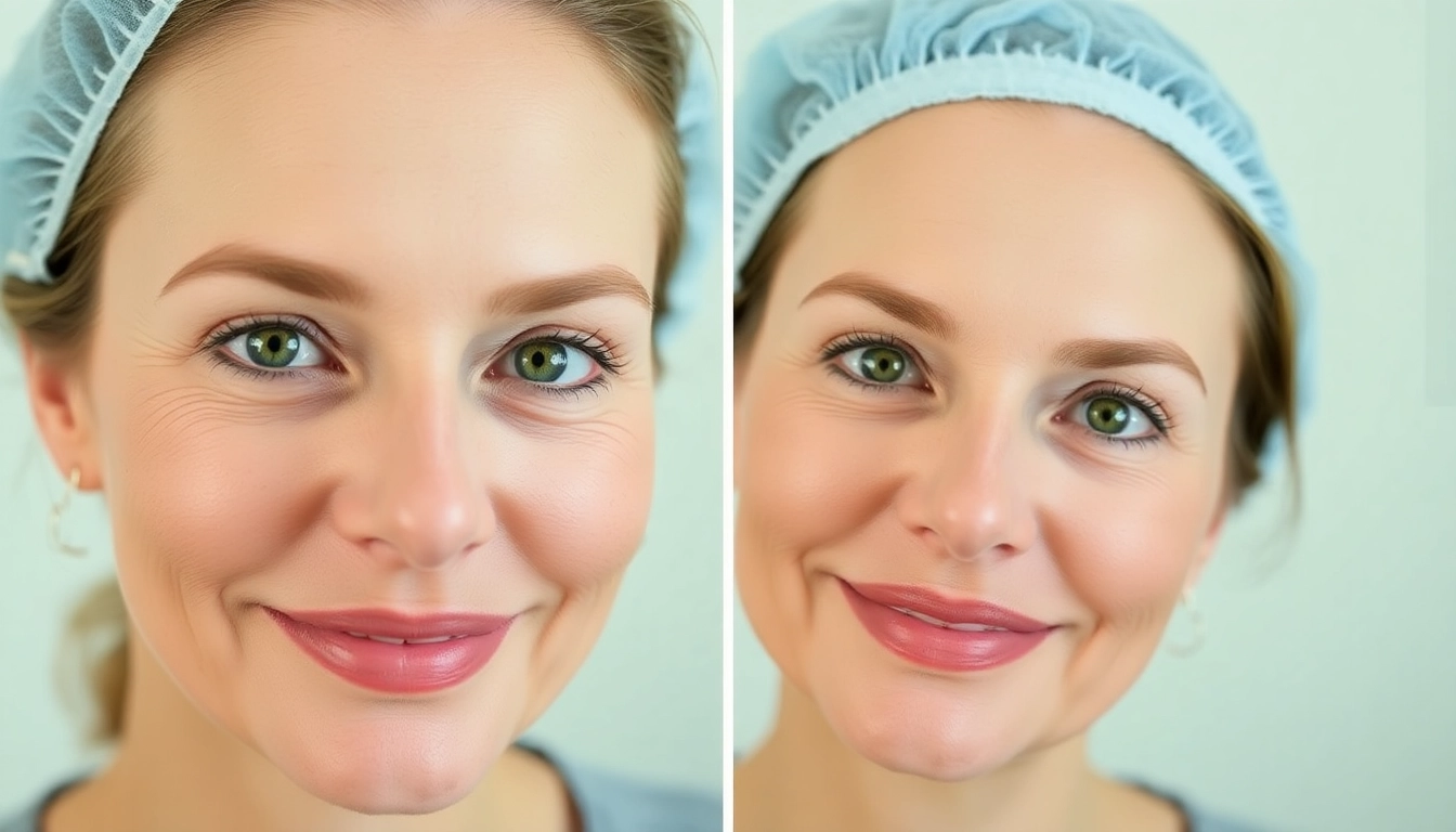 Oberlidstraffung Zürich: Before and after eyelid lift results showcasing a refreshed, youthful appearance.