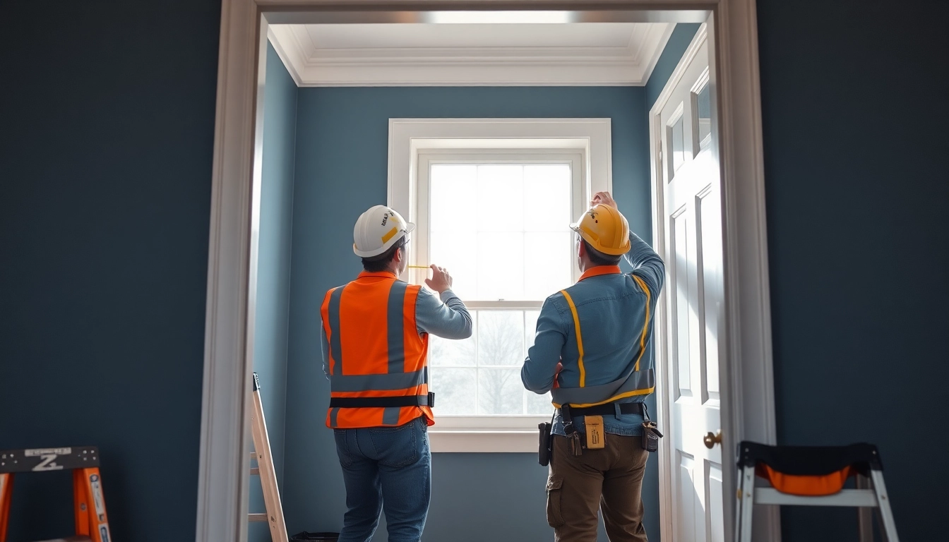 Window Installers Near Me: professionals installing energy-efficient windows in a sunny living room.