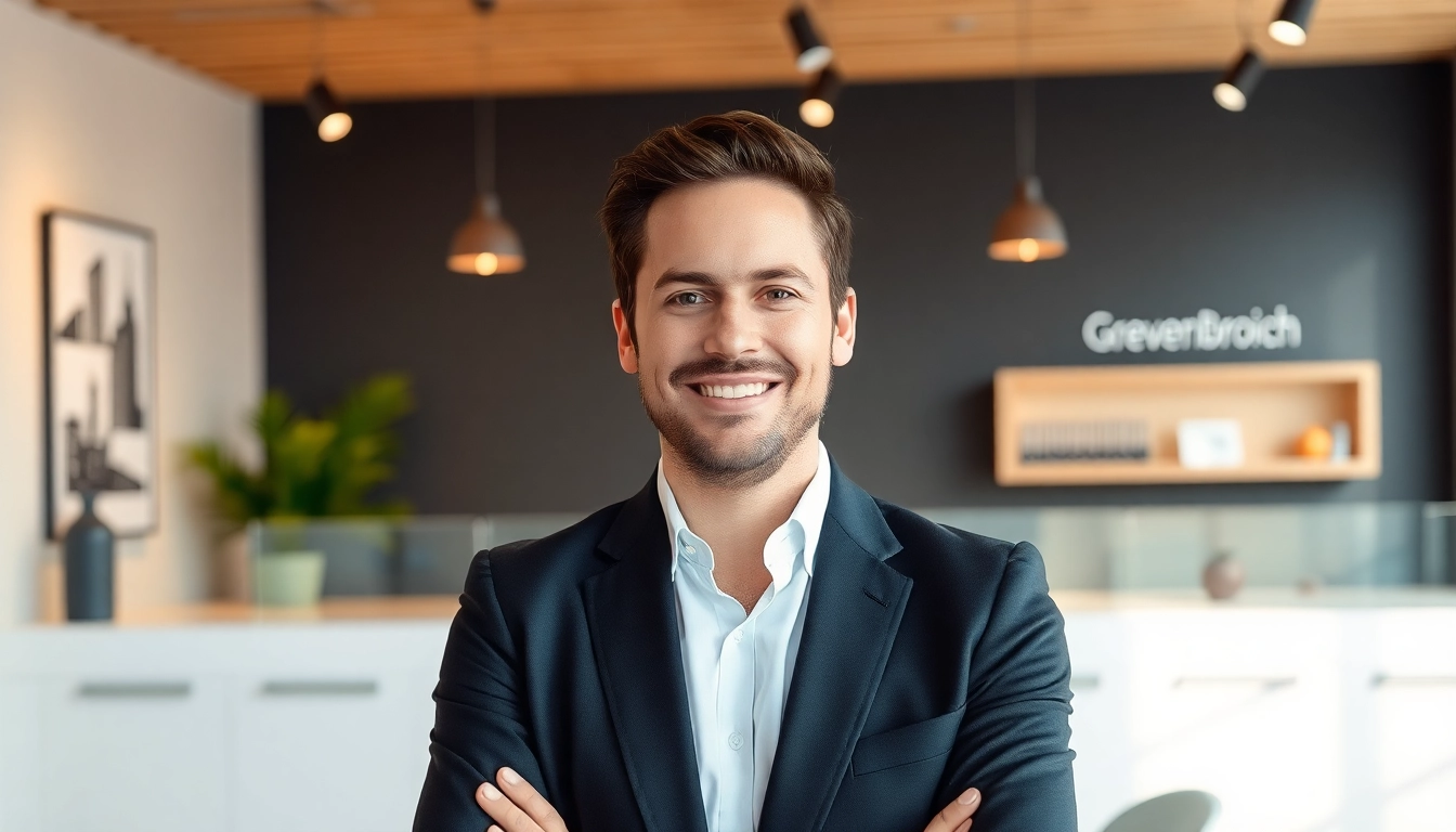 Makler Grevenbroich guiding clients through property sale with confidence and expertise in a professional setting.