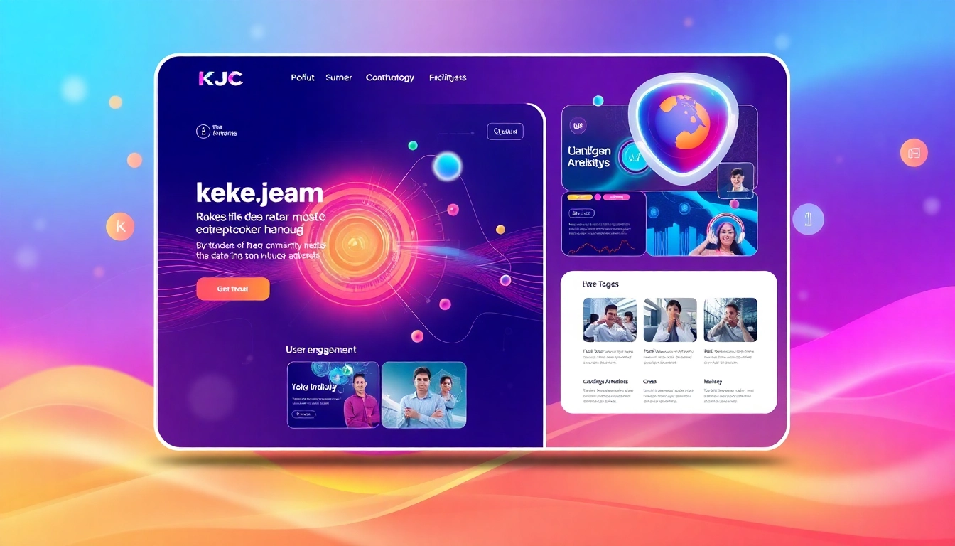 KJC's innovative digital platform promoting connectivity, technology, and user experience for global audiences.