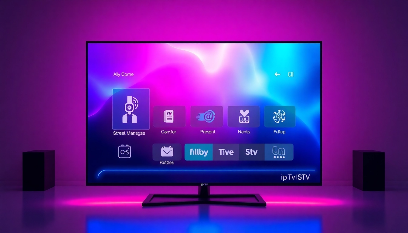 Atlas Pro ontv IPTV streaming app with user-friendly interface on a smart TV for seamless live channels and VOD access.