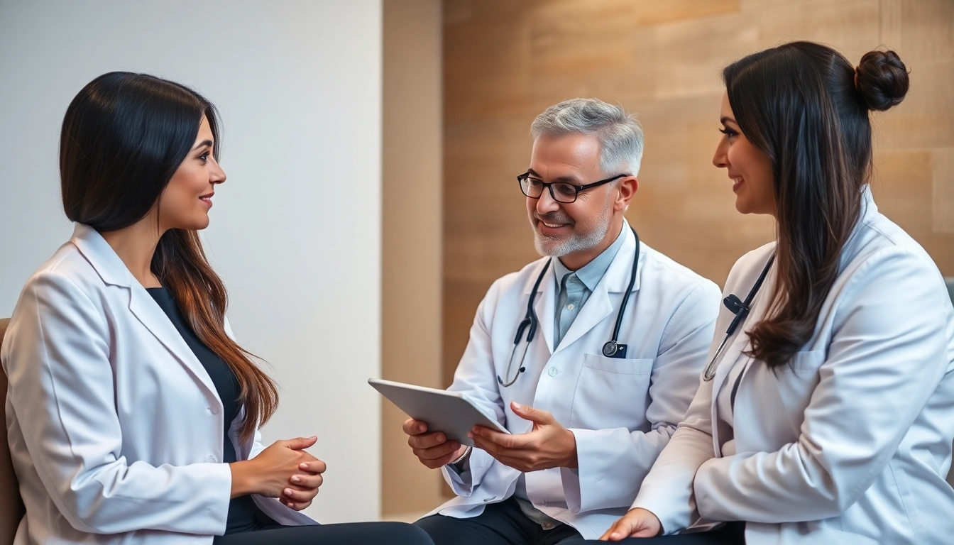 Illustration explaining eterologa significato in fertility treatments with a doctor and patient